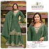10032 A To D By Zorista Chinnon Silk Online Pakistani Sharara Suits Wholesale
